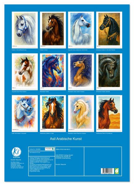 Produktbild: Asil Arabische Kunst (Wandkalender 2026 DIN A2 hoch), CALVENDO Monatskalender