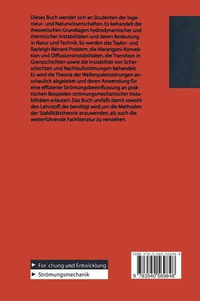 Produktbild: Str&ouml;mungsmechanische Instabilit&auml;ten