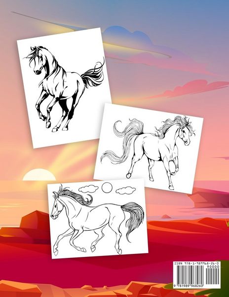 Produktbild: Horses Coloring Book