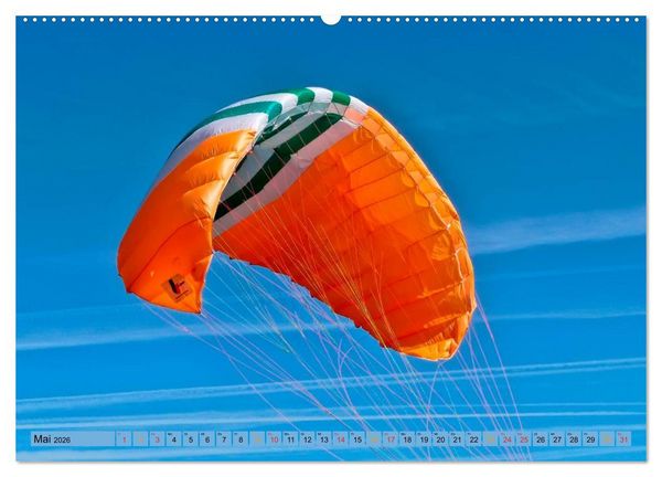 Produktbild: Frei sein - Paragliding (Wandkalender 2026 DIN A2 quer), CALVENDO Monatskalender