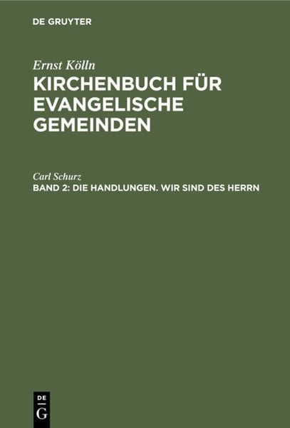 Produktbild: Die Handlungen. Wir sind des Herrn