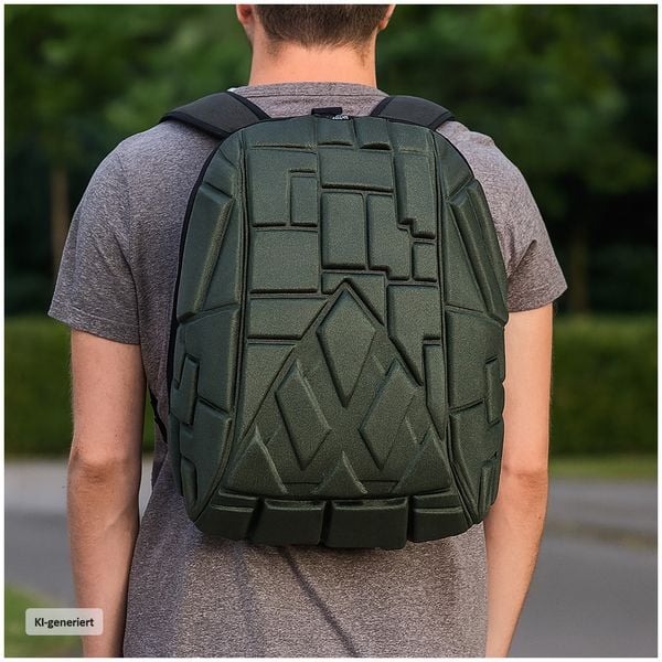 Produktbild: HTI-Living Stylischer Rucksack mit Hartschalen-Optik Ideal f&uuml;r Alltag, Schule und Reisen
