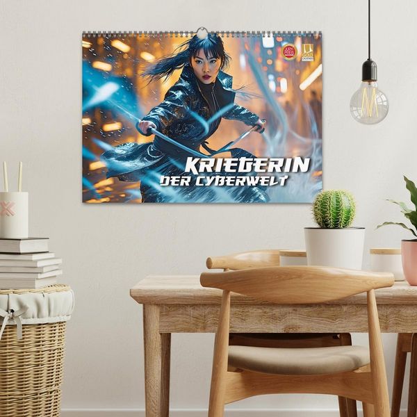 Produktbild: Kriegerin der Cyberwelt (Wandkalender 2026 DIN A3 quer), CALVENDO Monatskalender