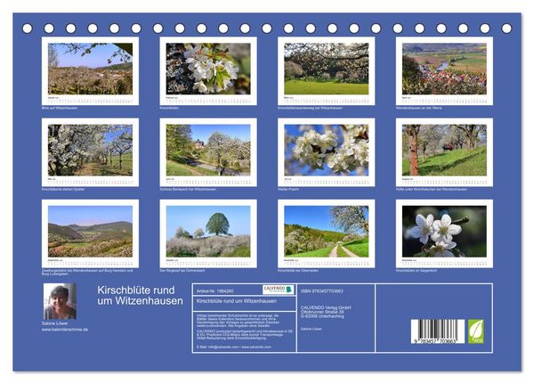 Produktbild: Kirschbl&uuml;te rund um Witzenhausen (Tischkalender 2026 DIN A5 quer), CALVENDO Monatskalender