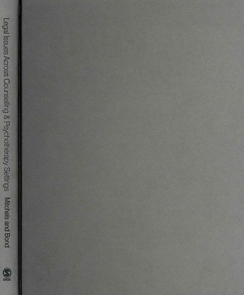 Produktbild: Mitchels, B: Legal Issues Across Counselling & Psychotherapy