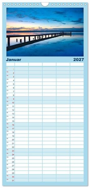 Produktbild: Familienplaner 2027 - Starnberger Seeblicke mit 5 Spalten (Wandkalender, 21 x 45 cm) CALVENDO