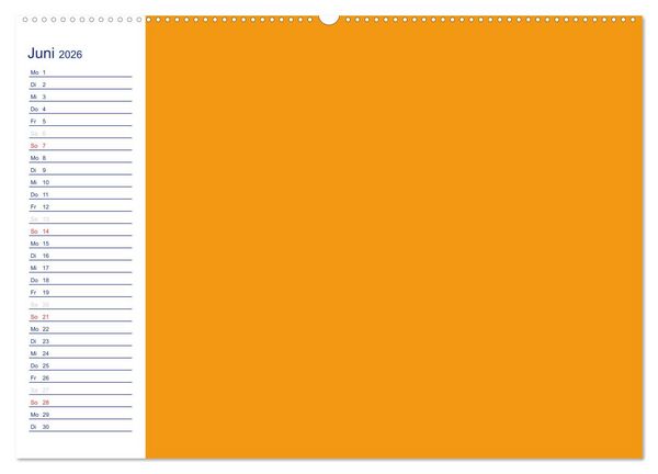 Produktbild: Farbiger Bastelkalender (Wandkalender 2026 DIN A2 quer), CALVENDO Monatskalender