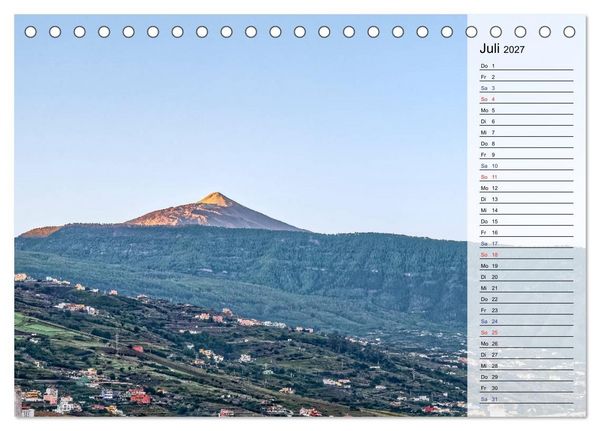 Produktbild: TENERIFFA - Zauberhafte Vulkaninsel (Tischkalender 2027 DIN A5 quer), CALVENDO Monatskalender