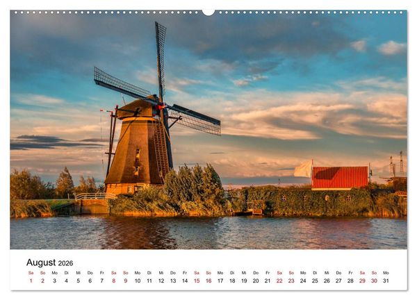 Produktbild: M&auml;rchenhafte Windm&uuml;hlen (Wandkalender 2026 DIN A2 quer), CALVENDO Monatskalender