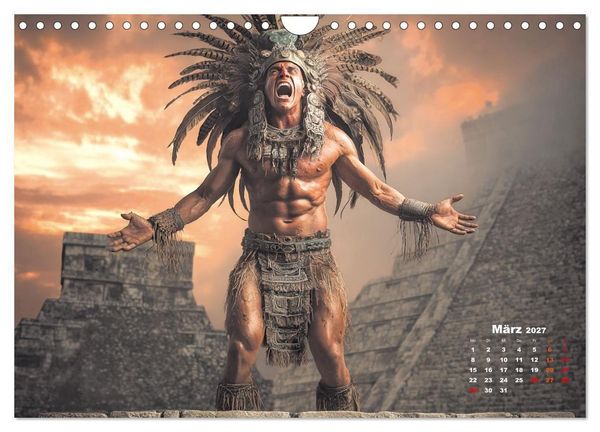 Produktbild: Azteken - Im Glanz der ewigen Sonne (Wandkalender 2027 DIN A4 quer), CALVENDO Monatskalender