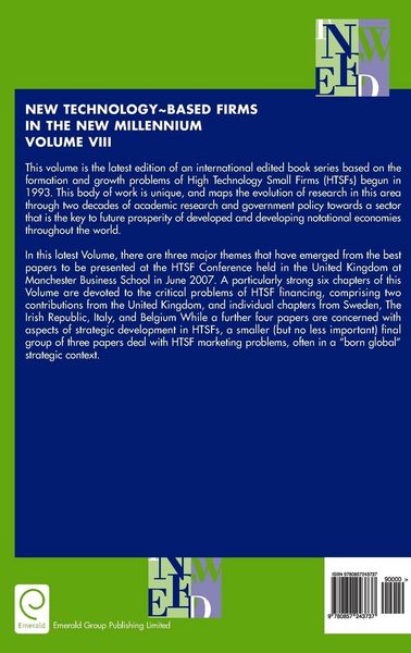 Produktbild: New Technology-Based Firms in the New Millennium