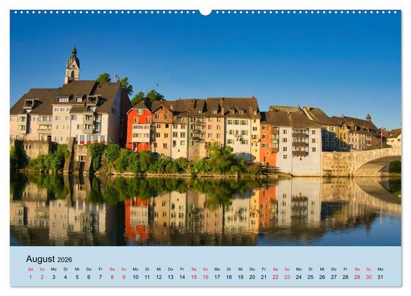 Produktbild: Impressionen vom Hochrhein (hochwertiger Premium Wandkalender 2026 DIN A2 quer), Kunstdruck in Hochglanz