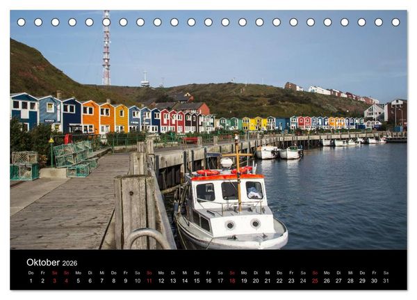 Produktbild: Helgoland - idyllische Nordseeinsel (Tischkalender 2026 DIN A5 quer), CALVENDO Monatskalender