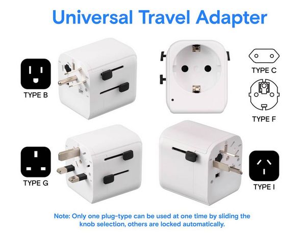 Produktbild: Sygonix SY-6951598 Reiseadapter USA/Australien/China/Grossbritannien/Hongkong
