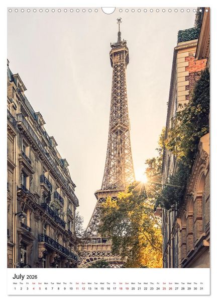 Produktbild: Wonders of Paris (Wall Calendar 2026 DIN A3 portrait), CALVENDO 12 Month Wall Calendar