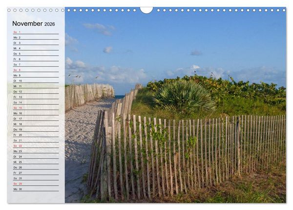 Produktbild: FLORIDA Idyllischer Sonnenscheinstaat (Wandkalender 2026 DIN A3 quer), CALVENDO Monatskalender