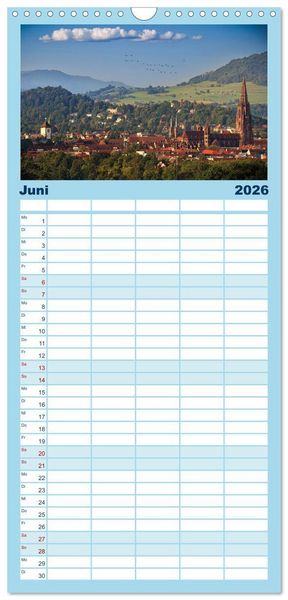 Produktbild: Familienplaner 2026 - Faszination Schwarzwald mit 5 Spalten (Wandkalender, 21 x 45 cm) CALVENDO