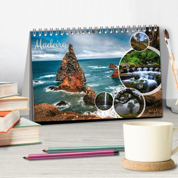 Produktbild: Madeira - Insel der Kontraste (Tischkalender 2027 DIN A5 quer), CALVENDO Monatskalender