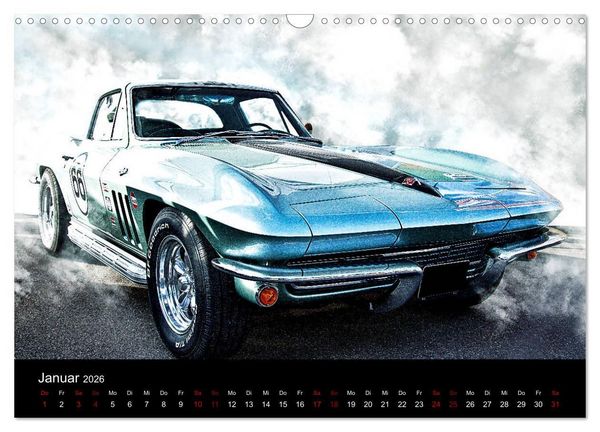 Produktbild: American Automobile (Wandkalender 2026 DIN A3 quer), CALVENDO Monatskalender