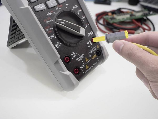 Produktbild: VOLTCRAFT MSB-501 Sicherheits-Messleitung Lamellenstecker 4 mm Lamellenstecker 4 mm 0.50 m Gelb 1 St.