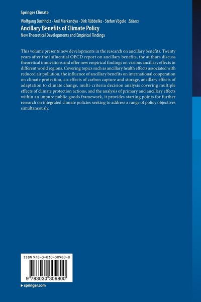 Produktbild: Ancillary Benefits of Climate Policy