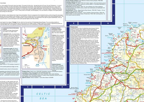 Produktbild: Cornwall A-Z Visitors Map