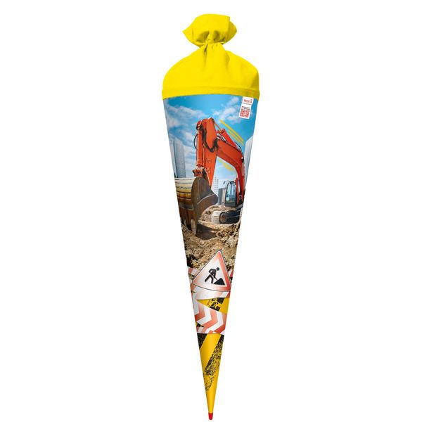 Produktbild: Motivschult&uuml;te, Achtung Bagger, 70cm, Folie