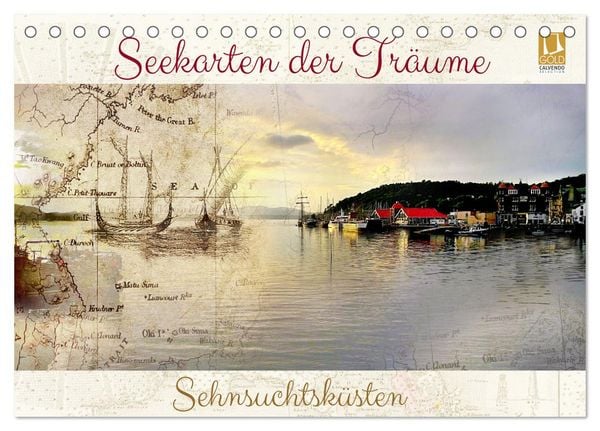 Produktbild: Seekarten der Tr&auml;ume (Tischkalender 2026 DIN A5 quer), CALVENDO Monatskalender
