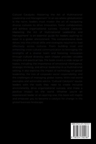 Produktbild: Cultural Catalysts, Mastering the Art of Multinational Leadership and Management