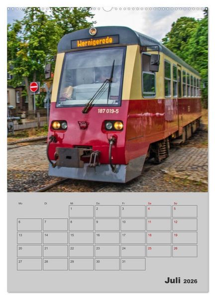 Produktbild: Brockenbahn - Terminplaner (hochwertiger Premium Wandkalender 2026 DIN A2 hoch), Kunstdruck in Hochglanz