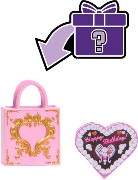 Produktbild: Monster High Scary Sweet Birthday Cupid Asteria-Puppe im Partykleid mit Ballon und Geschenk