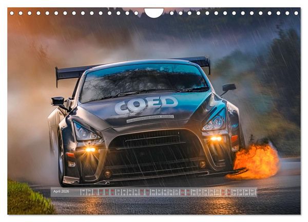 Produktbild: Fantasievolle Rennautos - Im Rausch der Geschwindigkeit (Wandkalender 2026 DIN A4 quer), CALVENDO Monatskalender