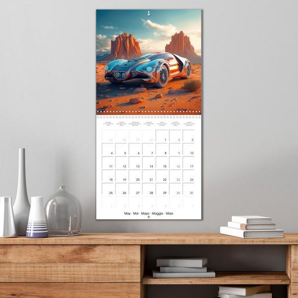 Produktbild: Fantasy desert cars (Wall Calendar 2026 12 &times; 12 Inch) CALVENDO 12 Month Wall Calendar