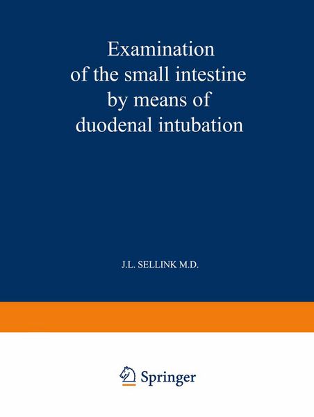 Produktbild: Examination of the Small Intestine by Means of Duodenal Intubation