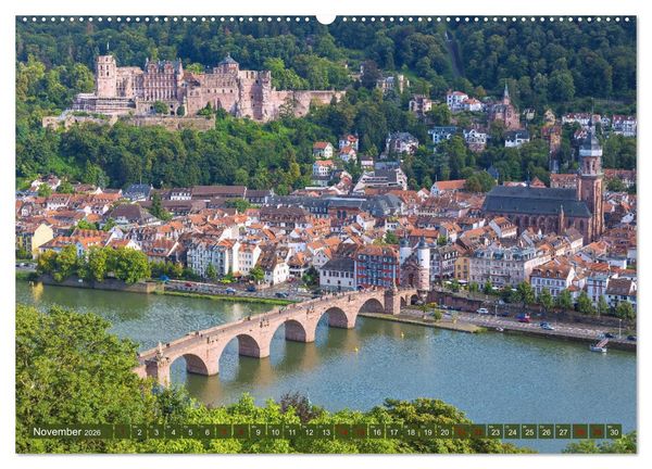 Produktbild: Heidelberger Neckarzauber (Wandkalender 2026 DIN A2 quer), CALVENDO Monatskalender
