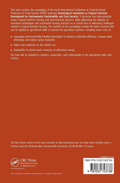 Produktbild: Technological Innovations in Tropical Livestock Development for Environmental Sustainability and Food Security
