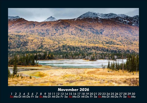 Produktbild: Landschaftskalender 2026 Fotokalender DIN A5
