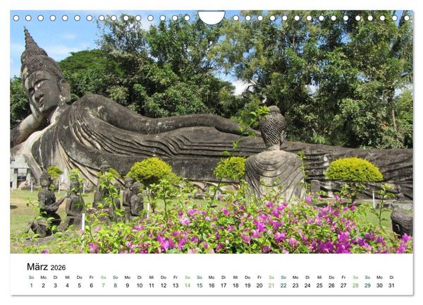 Produktbild: Laos - Die Perle S&uuml;dostasiens (Wandkalender 2026 DIN A4 quer), CALVENDO Monatskalender