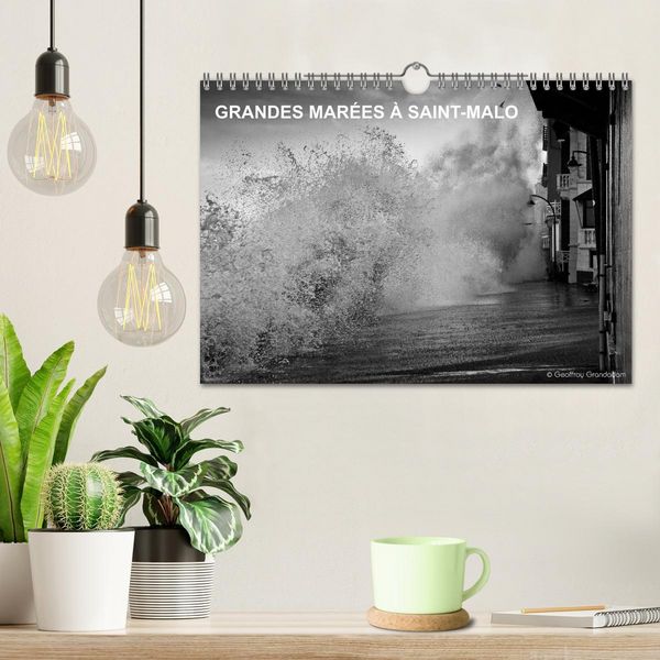Produktbild: GRANDES MAR&Eacute;ES &Agrave; SAINT-MALO (Calendrier mural 2026 DIN A4 vertical), CALVENDO calendrier mensuel