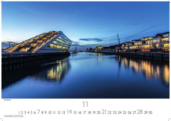 Produktbild: Hamburg Kalender 2027 &ndash; Wandkalender | Fotokalender Deutschland 50x35cm | mit stimmungsvollen Motiven von Hafen, Elbe, Speicherstadt und hanseatischem Flair