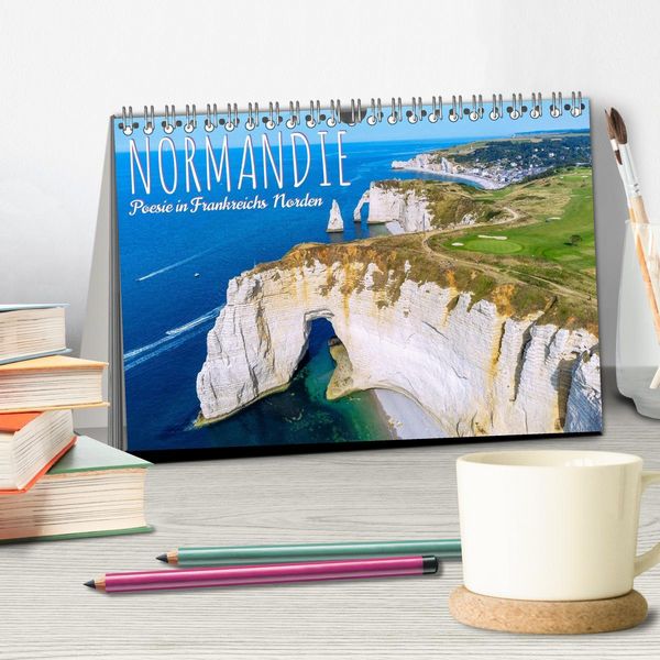 Produktbild: Normandie. Poesie in Frankreichs Norden (Tischkalender 2026 DIN A5 quer), CALVENDO Monatskalender