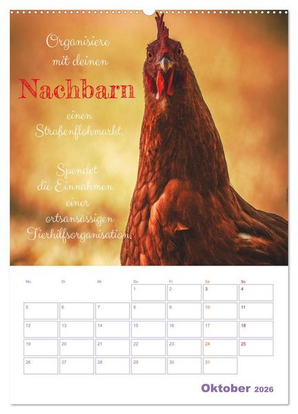 Produktbild: Tierische Challenges: F&uuml;r mehr Bewusstsein und mehr Tierschutz (Wandkalender 2026 DIN A2 hoch), CALVENDO Monatskalender