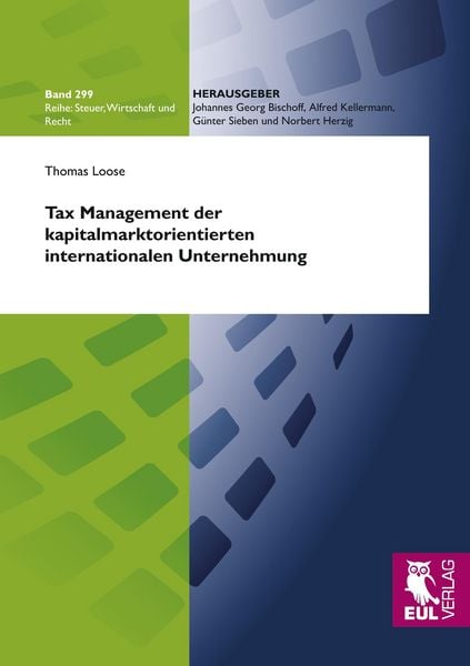 Produktbild: Tax Management der kapitalmarktorientierten internationalen Unternehmung