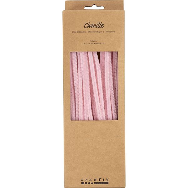 Produktbild: Creativ Company Chenilledraht, L 30 cm, Dicke 6 mm, Rosa, 50 Stk