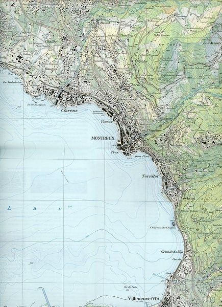 Produktbild: Swisstopo 1 : 25 000 Montreux