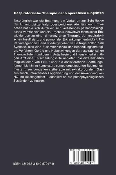 Produktbild: Respiratorische Therapie nach operativen Eingriffen