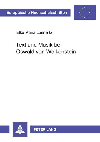Produktbild: Text und Musik bei Oswald von Wolkenstein
