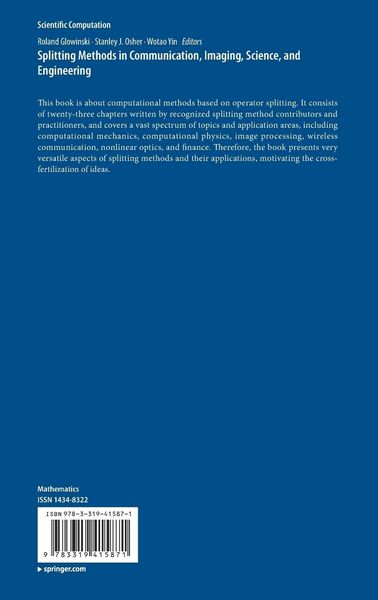 Produktbild: Splitting Methods in Communication, Imaging, Science, and Engineering