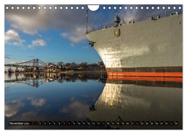 Produktbild: Wilhelmshaven maritim (Wandkalender 2026 DIN A4 quer), CALVENDO Monatskalender