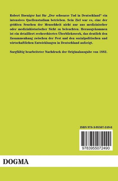 Produktbild: Der schwarze Tod in Deutschland